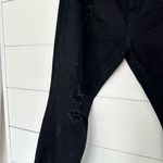 Judy Blue  Women’s 1X Plus Size Black Ripped Skinny Jeans Photo 1