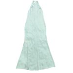 Lapointe Satin Halter Gown in Mint, Size US 8 Green Photo 3