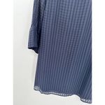 Lulus Blue Printed Long Sleeve Bell Cuff Mini Dress Women's Size Medium M Photo 2