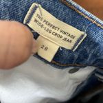 Madewell The Perfect Vintage Wide-Leg Crop Jeans Women’s Size 28 Cresslow Wash Photo 11
