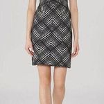 Reiss Nadine checkered black white sheath dress size 10 Photo 0