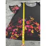 East 5th  Floral Cold Shoulder Top Size Large Black Multi Flutter Sleeve Size L Photo 4