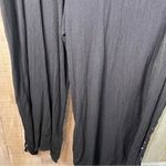 American Rag Size 3X Black Jumpsuit w/White Embroidered Design with Wide Legs Photo 9