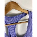 Zella  Purple White Stripe Racerback Athletic Tank Size Medium Photo 1