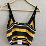 Urban Outfitters NWT  Multicolor Crochet Knit Tank Top Size Large Crop Photo 2