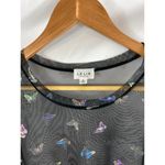 Le lis Rainbow Butterfly Cinched Side Sheer Mesh Tshirt Size Small Photo 2