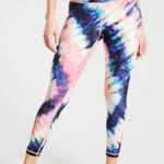 Athleta NEW Elation Tie-Dye 7/8 Tights Acid-Wash Colorful V-Back Skinny Pants XS Photo 1