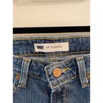 Levi's  518 Jeans Women's 3 Blue Low-Rise Superlow Bootcut 29" Inseam Distressed Photo 5