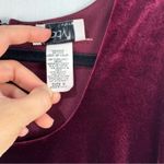 Jody California Maroon Velvet Maxi Dress Holiday Vintage Size 9 USA Made Red Photo 7