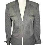 Etcetera  NWT Black / Dark Gray Regent Blazer Zipper Detail Women's Size 2 / XS Photo 0