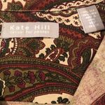 Kate Hill Button down PAISLEY sleeveless blouse top  👚 - size 14p Photo 2