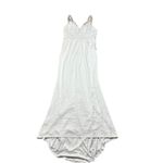 NWT Lulus Precious Promise White Satin Embroidered Lace Mermaid Maxi Dress XL Photo 3