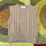 Wilfred  Alps Sweater Vest Sleeveless Pullover Cable Knit Tan Size 2XS Photo 0