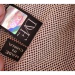 Diane Von Furstenberg  Tote Bag Leather Accents Orange Starburst Canvas Purse Photo 5