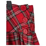 Street Code Vintage Micro Mini School Girl Red Plaid Skirt Size 7 Photo 4