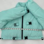 superdown  Ava Cropped Puffer Jacket in Aqua Photo 10