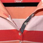 IZOD  Striped Polo White/Coral​ Photo 3