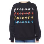 Friends Juniors Black Crew Neck Long Sleeve Sweatshirt Photo 3