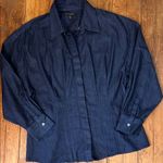 Banana Republic  women’s fitted denim long sleeve Button-Up Shirt Photo 0