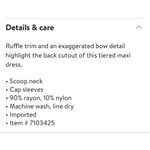 CeCe NWT  Size XL White Tiered Maxi Dress Coastal Cut Out Back Portrait Beach Photo 5