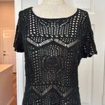 Live and let live Y2k crochet short sleeve top Photo 6