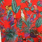 Vintage Annique Skirt & Top Set Tropical Jungle Hawaiin Animal Medium Photo 4