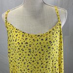 Torrid Challis Lace Up Back Yellow Floral Print Swing Cami Tank Top Size… Photo 1