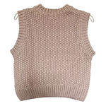 H&M Blush Pink Chunky Knit Sleeveless Sweater Vest Size Small Excellent Photo 0