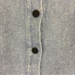 PBJ Blues Acid Wash Blue Denim Collar Button Front Tunic Sweater Large NEW Photo 6