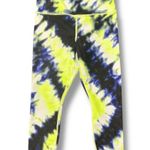 Athleta  SP Elation Leggings Tie-Dye Neon Blue Cobalt 7/8 Petite High Rise Yoga Photo 1