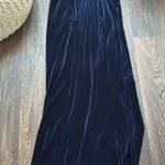 Rickie freeman for teri jon blue velvet dress Size 4 Photo 7