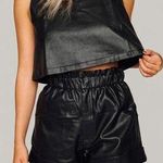 BuddyLove NWT MANNING VEGAN LEATHER CROPPED TANK TOP - BLACK Size Small Photo 0