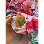 NEW Women L PINK Swim Skirt Swimwear Lake Pool FLORAL BIRDS TROPICAL Coastal Size L Photo 4