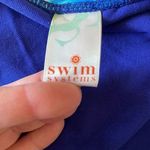 Swim Systems Blue Tie Dye Triangle Spaghetti Straps Tropical SZ S Blue Photo 9