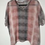 CAbi 240 Blouse Sheer Brown Beige Tan Cover Up Tee Size Small Photo 1