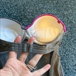 Lole strapless one piece swimsuit grey pink great bra support Medium NWOT Photo 4