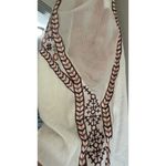Gimmicks by BKE  White Boho Embroidered Tank Top Sleeveless Bohemian Style Sz S Photo 4