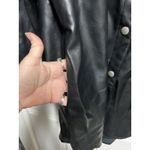 Bagatelle 035-010  Collection Womens XL Black Faux Leather‎ Shacket Shirt Jacket Photo 1