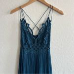 Free People Adella maxi lace top maxi dress in Blue Photo 3