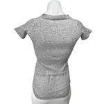 Bongenie Grieder Gray Cashmere Short Sleeve Drawstring Sweater Shirt Top Size XS Photo 1