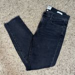 Frame LE GARCON HIGH-RISE SKINNY DISTRESSED DENIM JEANS / BLACK WASH / SIZE 26 Photo 0