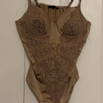 Blashe One Piece Thong Bodysuit Women's Large Lace Detail Photo 0