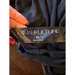 Norma Kamali Kulture Dress Women XS Black Jersey Ruched Long Sleeve Mini Goth Photo 10