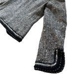 St. John  Couture Tweed Wool Blend Blazer Black White Jacket Chain Trim Career Photo 5