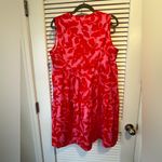 SheIn  Vibrant Red and Pink Floral Dress Photo 3