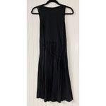Boden tank dress black with ruffle front sz 4 Black Photo 2