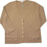 J.Crew NWT Giselle V-neck Sweater-Blazer in Heather Khaki Knit Cardigan XL Photo 0