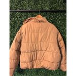 Urban Outfitters  Cropped Tan Puffer Jacket Sz Large Photo 6