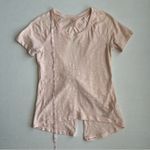 CALIA by Carrie Underwood Women’s Pink Short Sleeve Twist Keyhole Back Top XS Photo 4