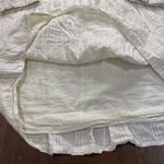 ZARA  Floral Embroidered Mini Dress Women's Size Small Neutral Cotton Lightweight Photo 12